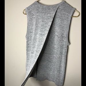 Rag & Bone | Jean Grey Open Back Knit Tank